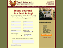 Tablet Screenshot of phoenixtax.net